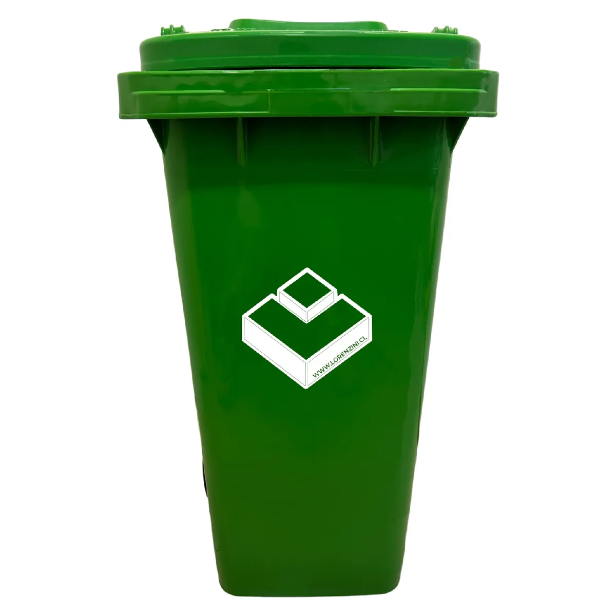 LORENZINI - Contenedor Basurero 120 Lts Verde con ruedas