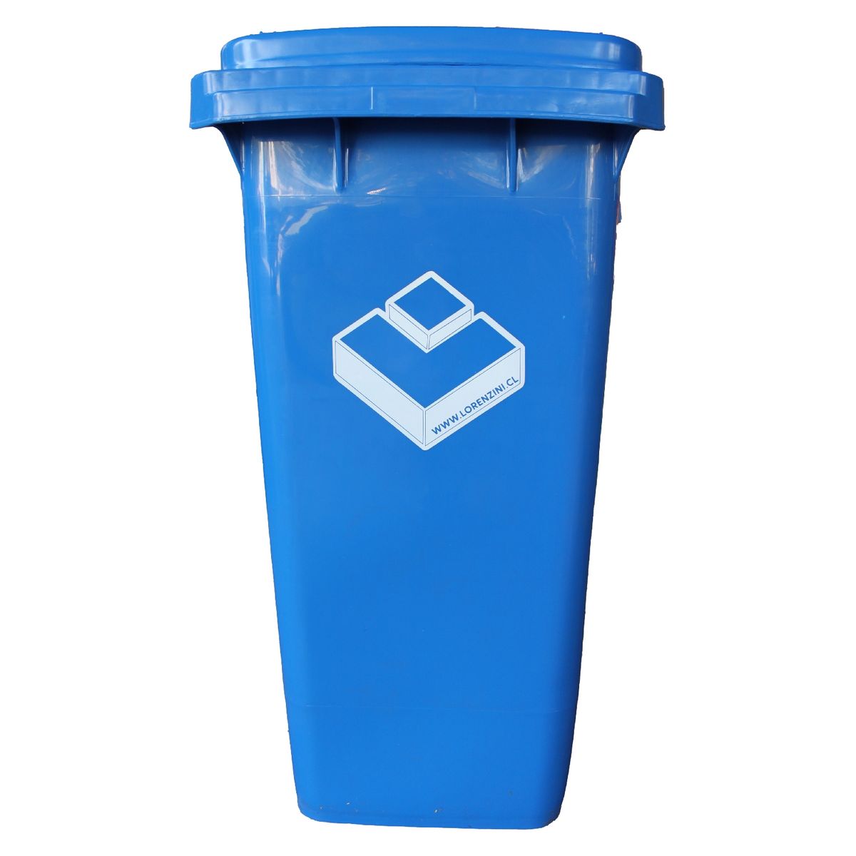 LORENZINI - Contenedor Basurero 120 Lts Azul con ruedas