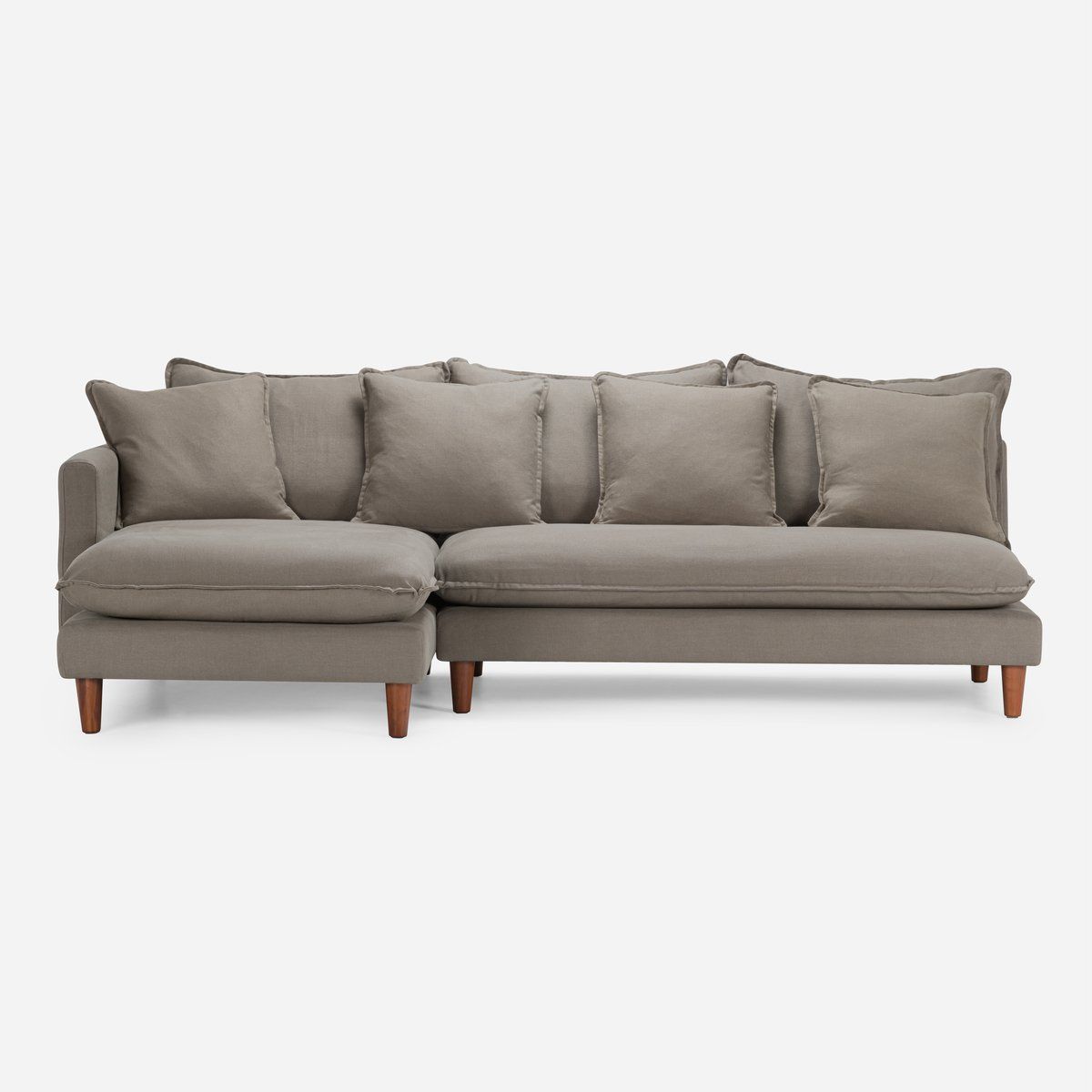 ROSEN - Sofá Seccional Rosen Dunster Izquierdo Tela Smoke