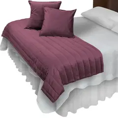 MALLORCA - Piecera Con Fundas Velvet Palo Rosa Reversible