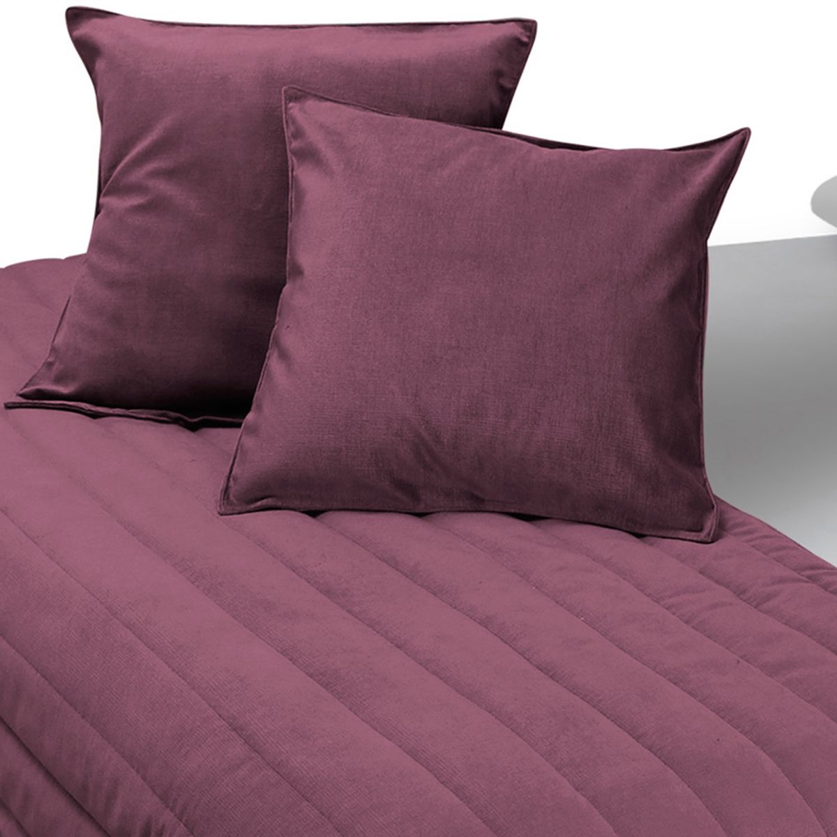 MALLORCA - Piecera Con Fundas Velvet Palo Rosa Reversible