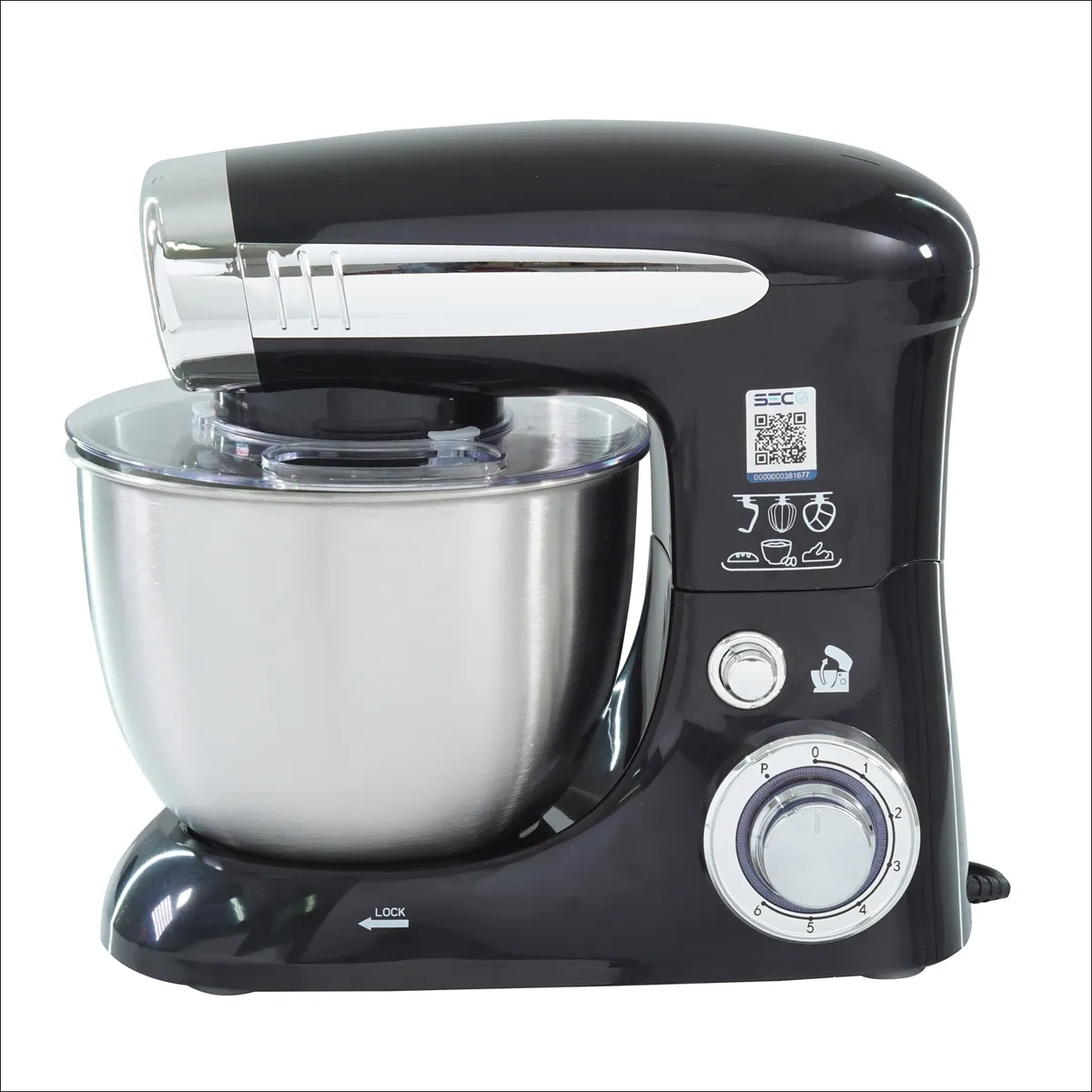 MAIGAS - Batidora Lorenzza Negra 4 LT 6 Velocidades SC232N