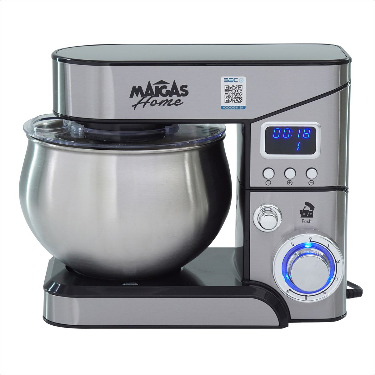 MAIGAS - Batidora Lorenzza Gris 5 LT 6 Velocidades SC205E