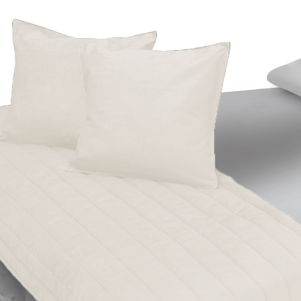 MALLORCA - Piecera Con Fundas Sk Velvet Crudo Reversible