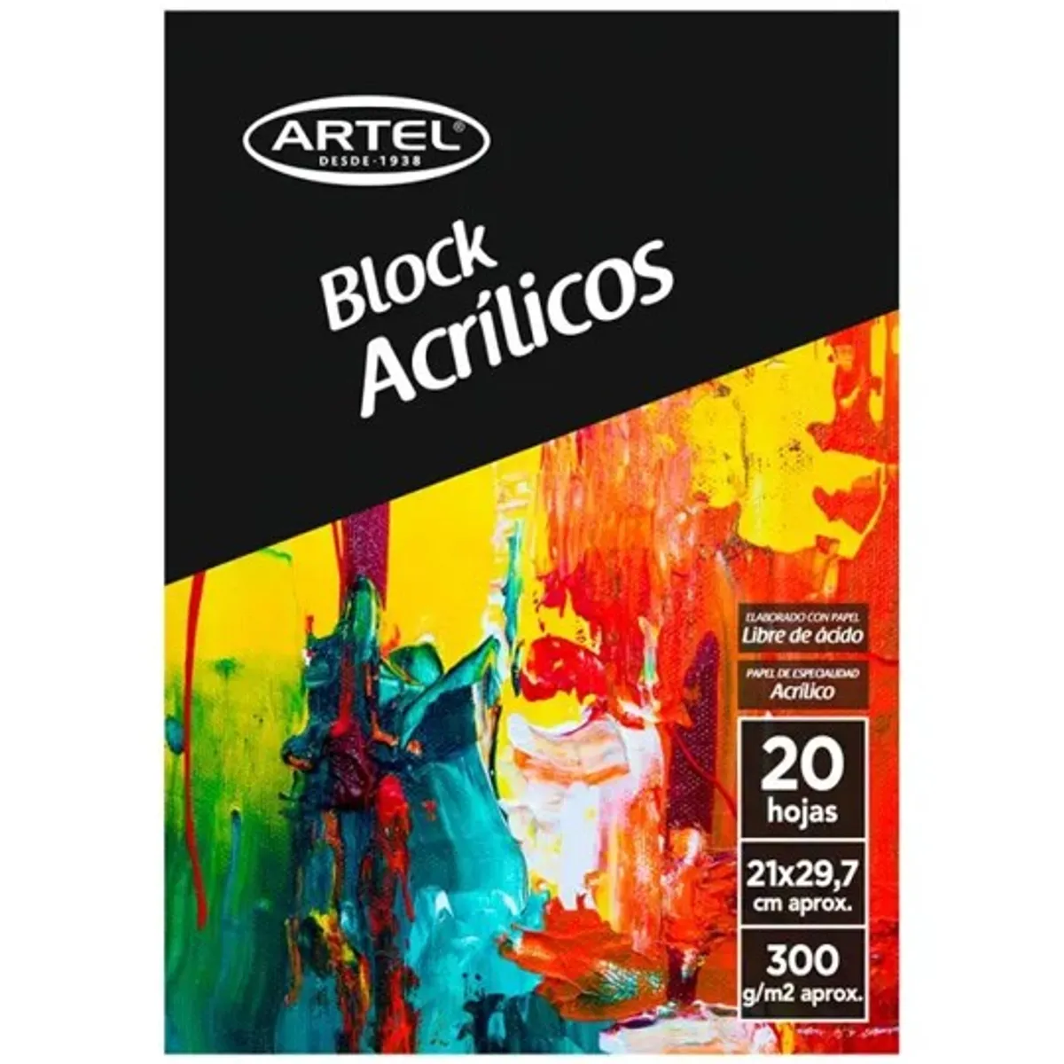 ARTEL - Block acrílicos 300gr A4 300GRS