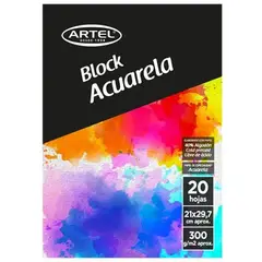 ARTEL - Block acuarela 300gr a4 25 Hojas…