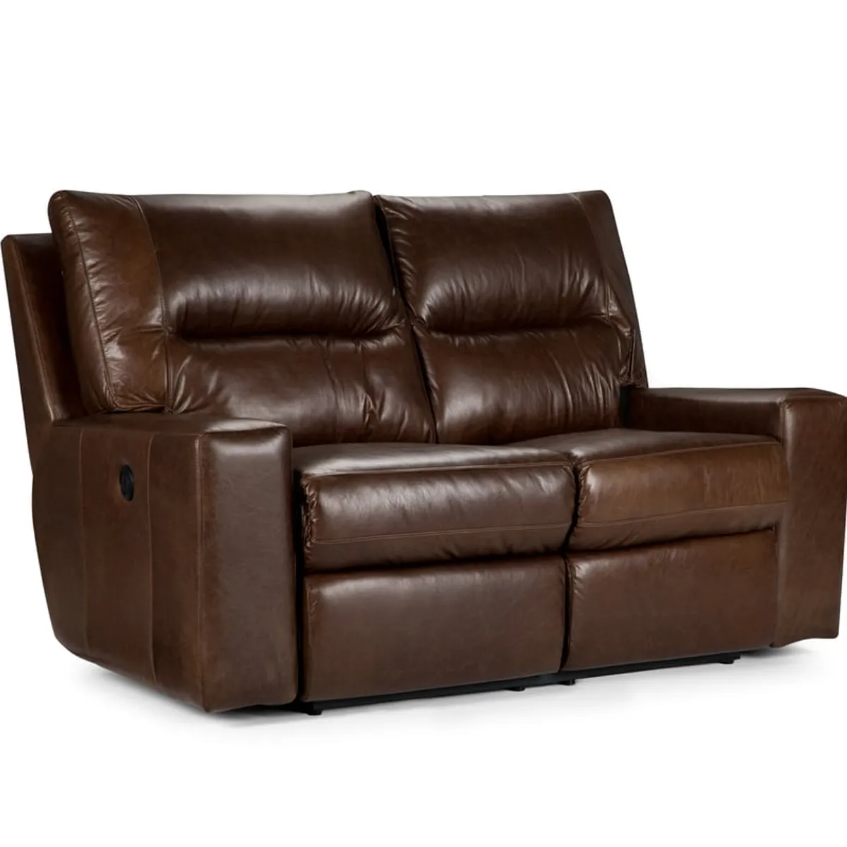 ROSEN - Sofá Reclinable Rosen Tolstoi 2cpo Eléctrico Cuero Chocolate