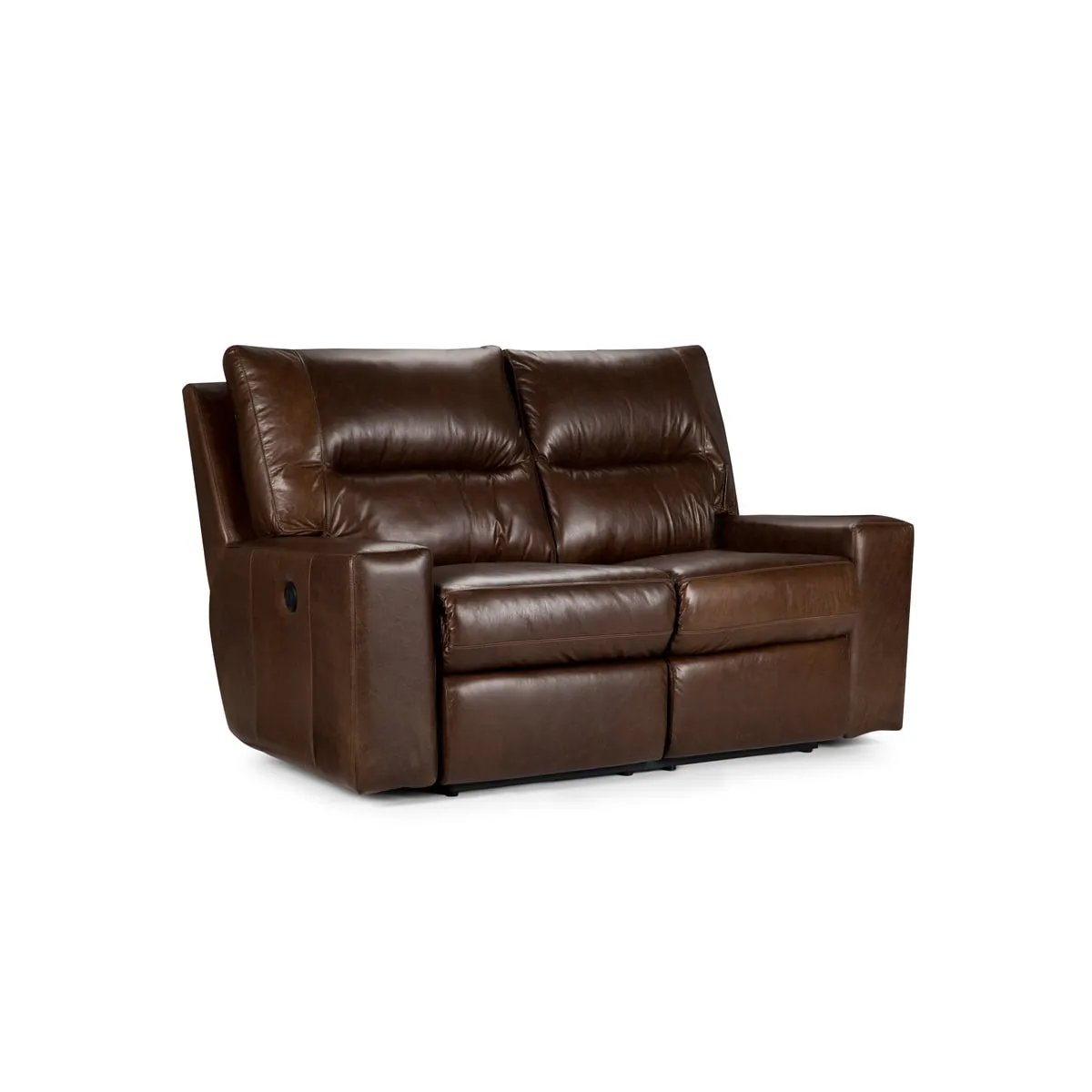 ROSEN - Sofá Reclinable Rosen Tolstoi 2cpo Eléctrico Cuero Chocolate