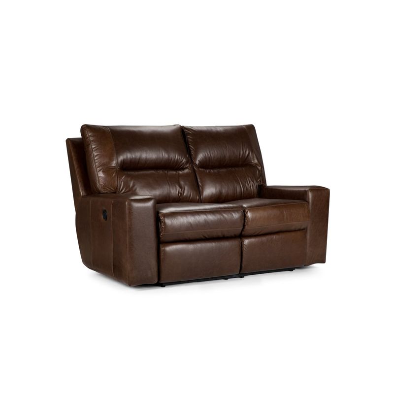 ROSEN - Sofá Reclinable Rosen Tolstoi 2cpo Eléctrico Cuero Chocolate