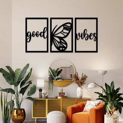 Imagen 2 del producto Cuadros Decorativos Buenas Vibras en Madera MDF 3mm