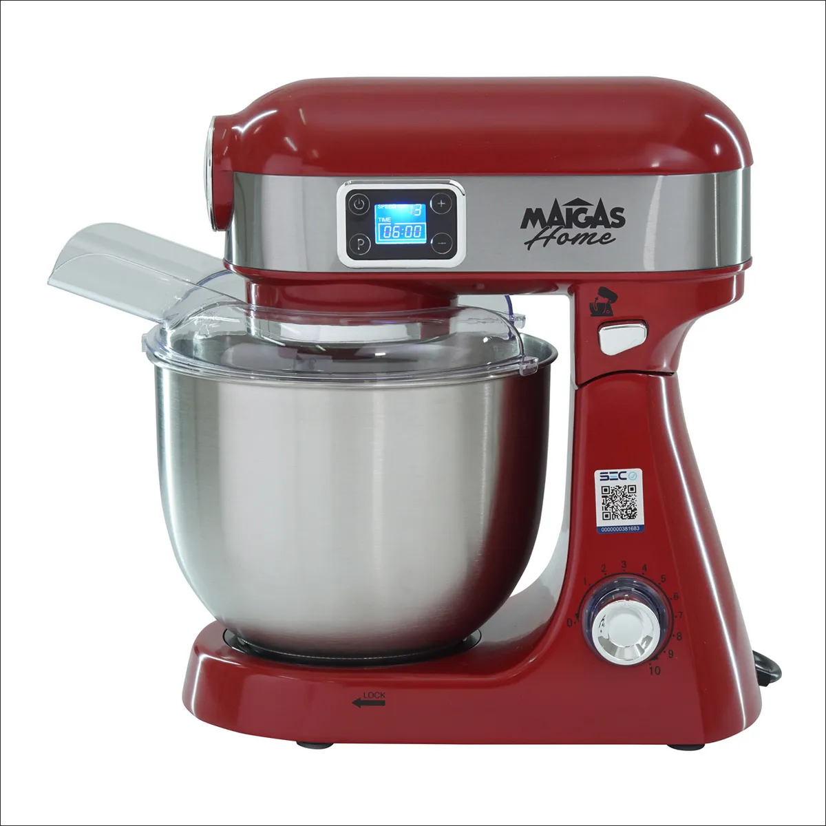 MAIGAS - Batidora Lorenzza 5 LT Roja 10 Velocidades SC265DR