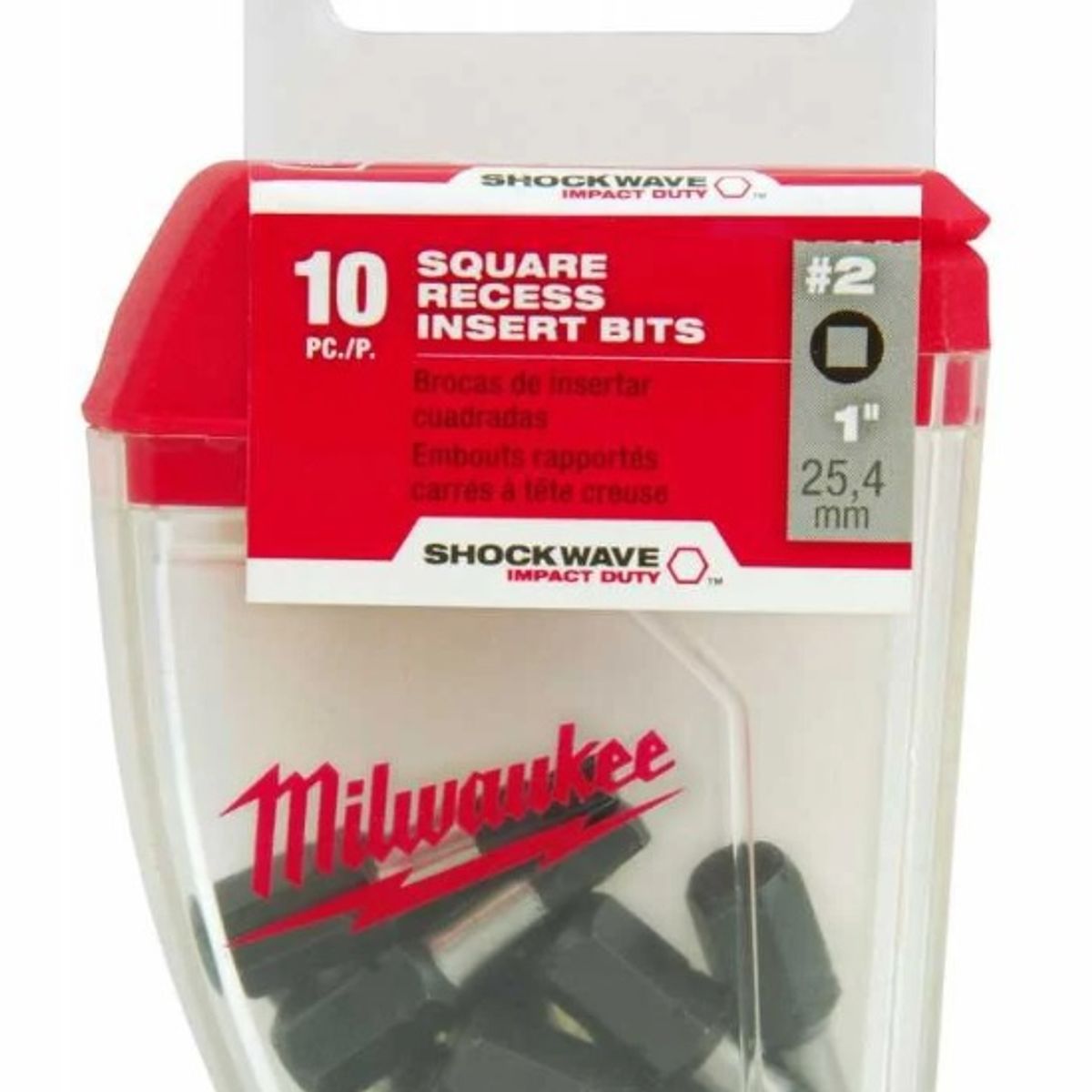 MILWAUKEE - Juego De Puntas Brocas Cuadradas 10 Pzs 48-32-5008