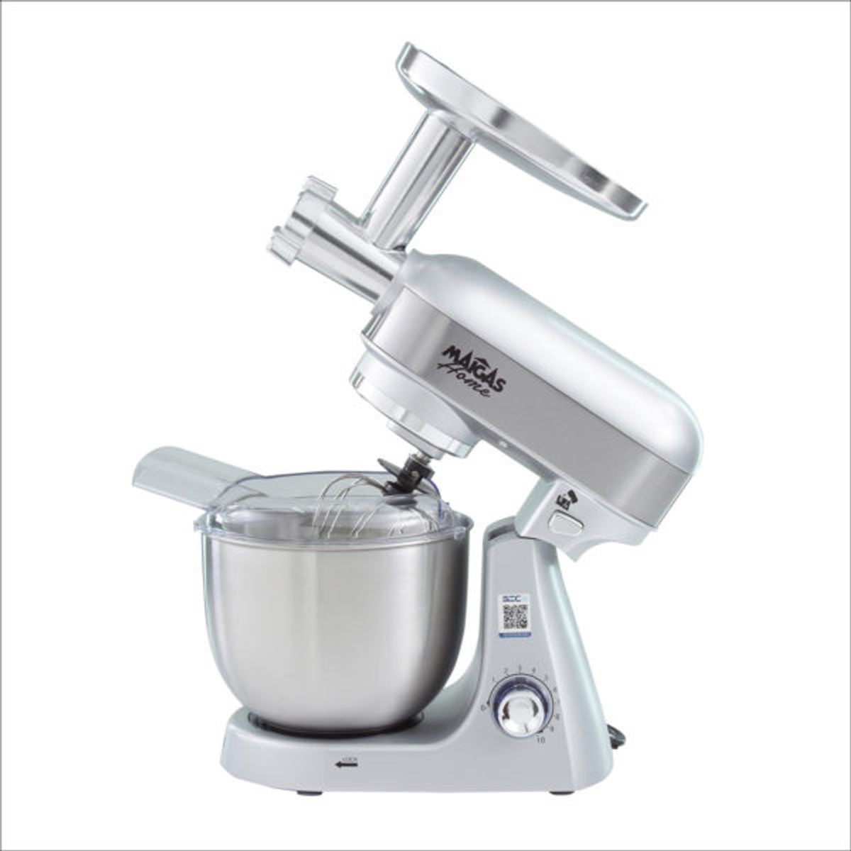 MAIGAS - Batidora Lorenzza Gris 5 LT + Molino de Carne 10 Velocidades SC265S