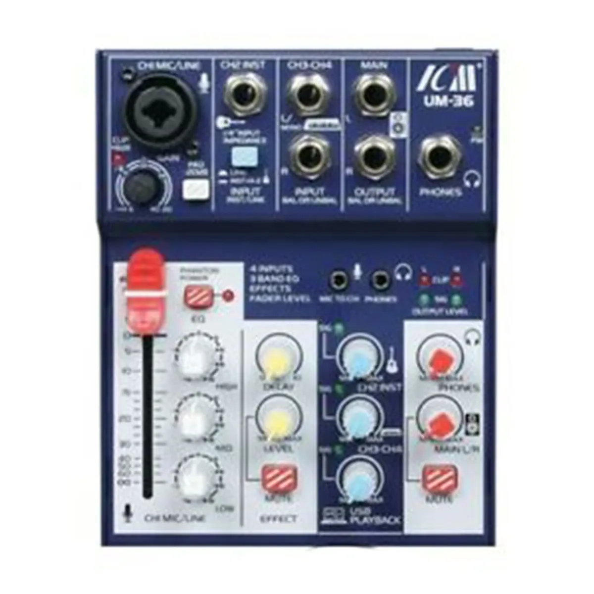 GEN - USB INTERFACE DE AUDIO MIXER ICM UM-36