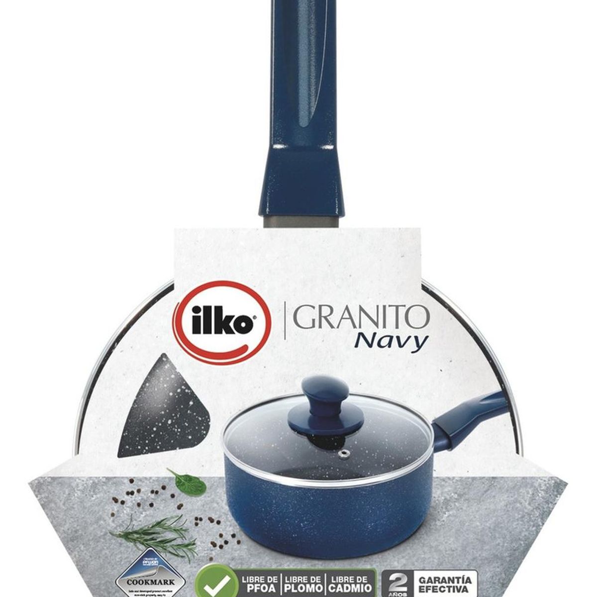 ILKO - Cacerola 18cm Granito Navy Ilko