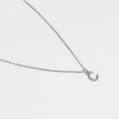 ROSETT - Collar limada con letra Plata 925
