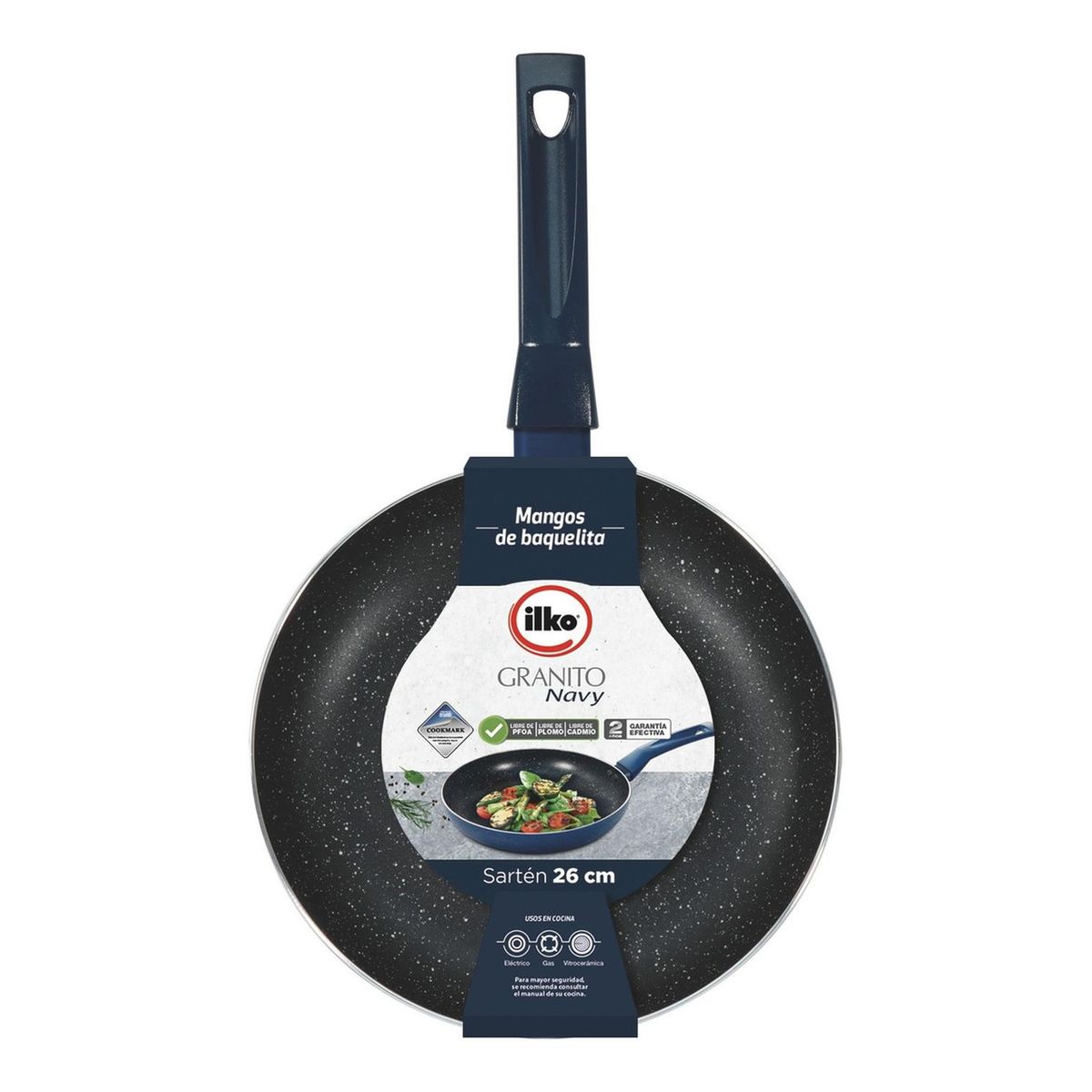 ILKO - Sarten 26cm Granito Navy Ilko