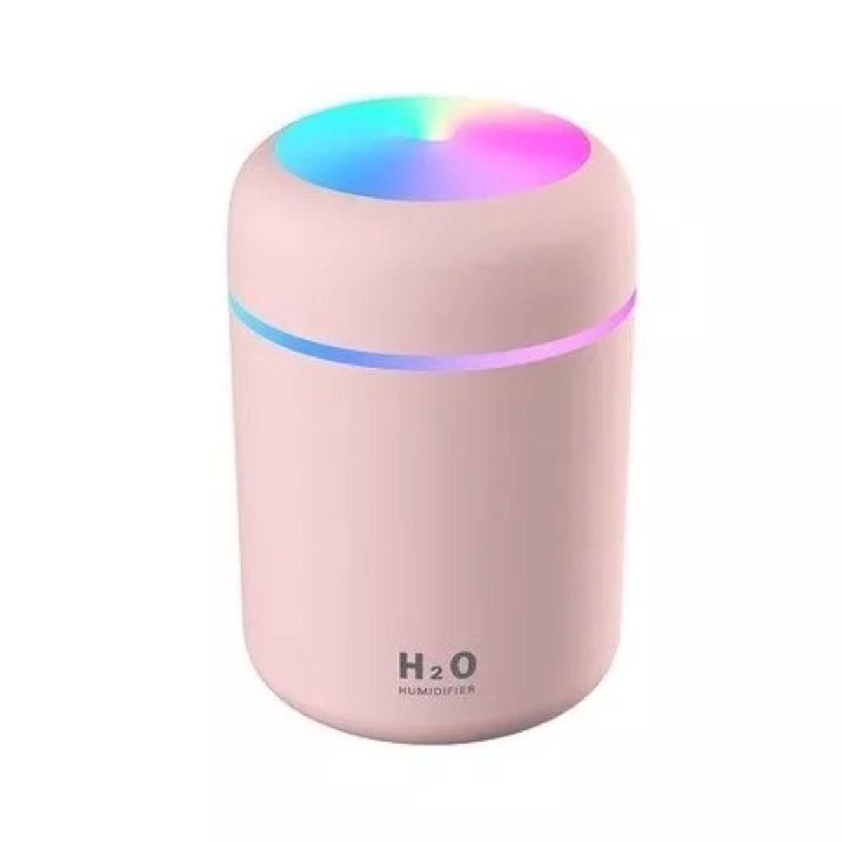 GENERICO - Humificador Difusor De Aire Luz Led Rgb Usb ROSADO