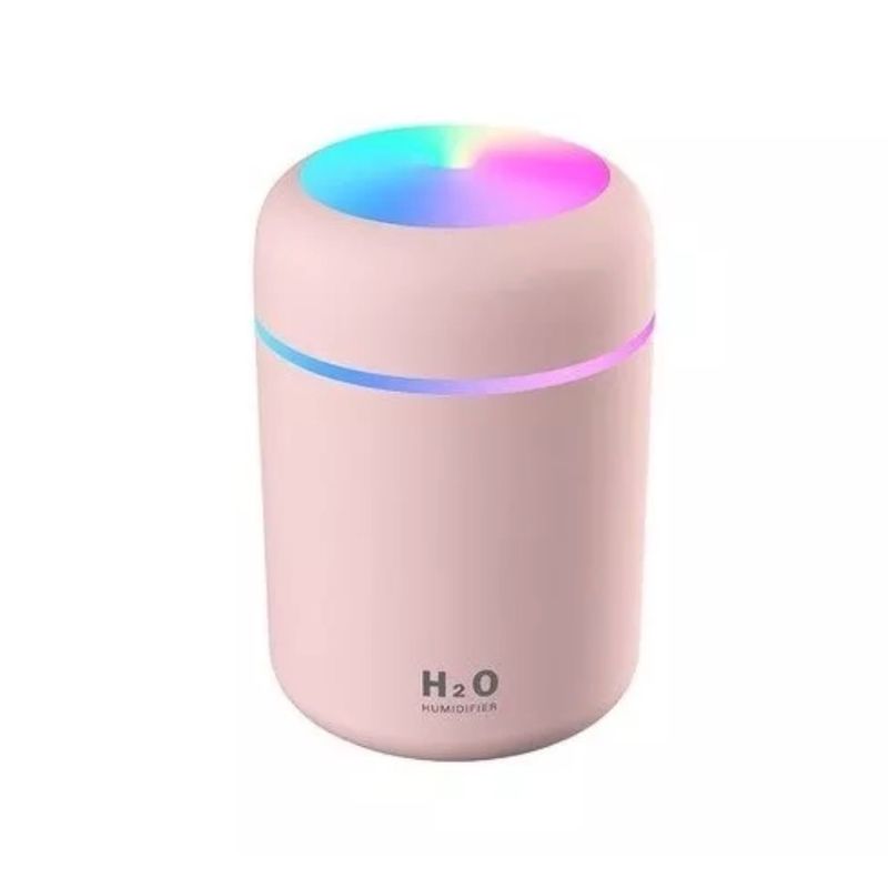GENERICO - Humificador Difusor De Aire Luz Led Rgb Usb ROSADO