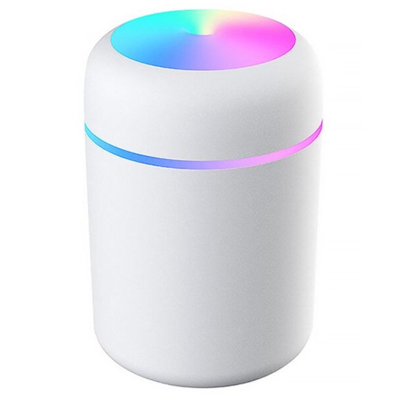 GENERICO - Humificador Difusor De Aire Luz Led Rgb Usb Blanco