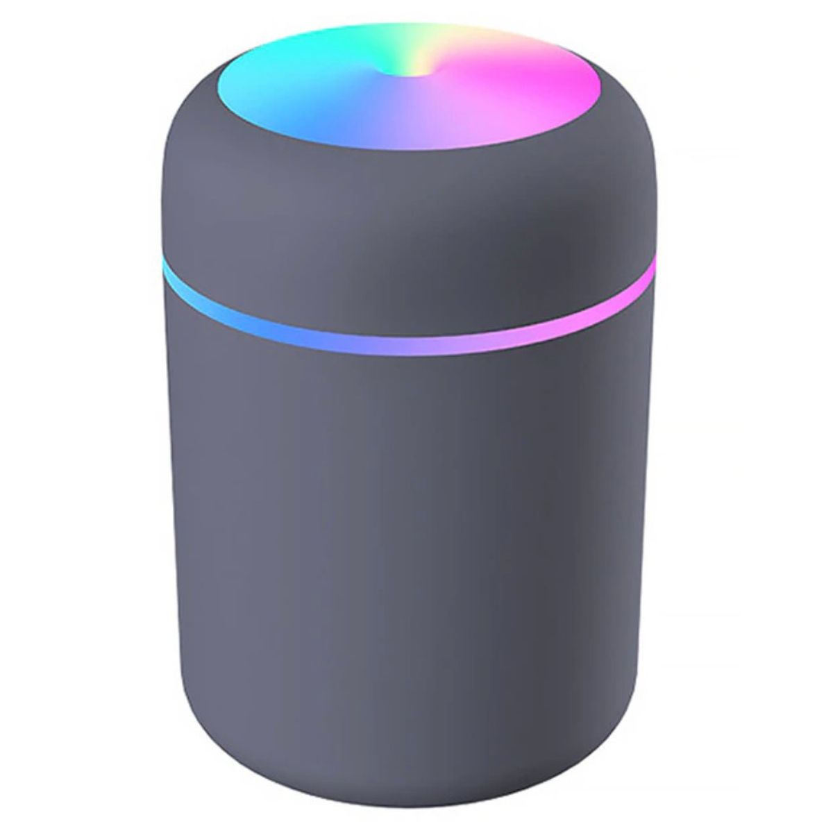 GENERICO - Humificador Difusor De Aire Luz Led Rgb Usb GRIS