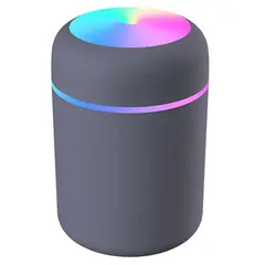 GENERICO - Humificador Difusor De Aire Luz Led Rgb Usb GRIS