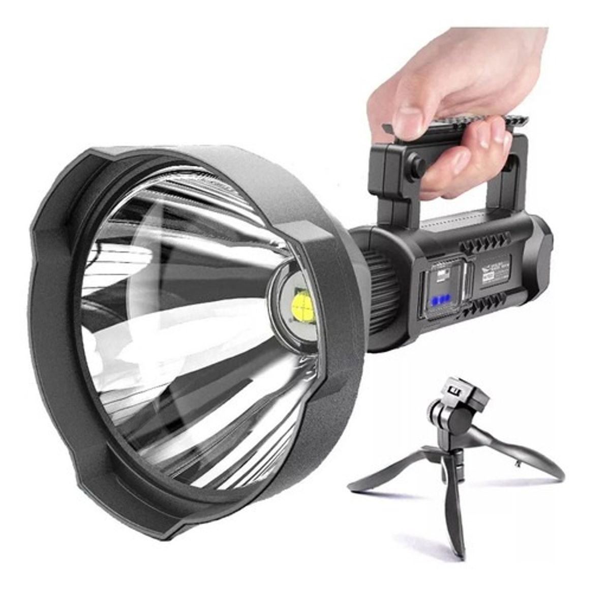 GENERICO - Linterna Multifuncional 4 Modos Camping Usb Soporte