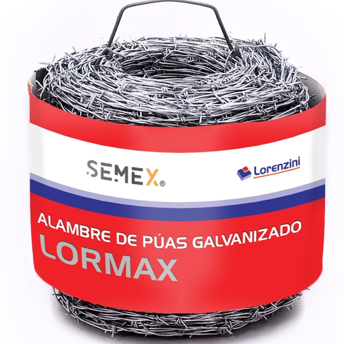 LORENZINI - Alambre de Puas #14 100 Metros Proteccion Perimetral
