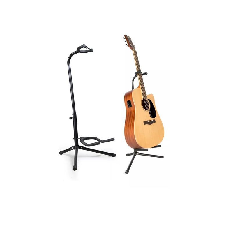 GENERICO - Atril De Guitarra Acustica Electrica Bajo Soporte Acolchado