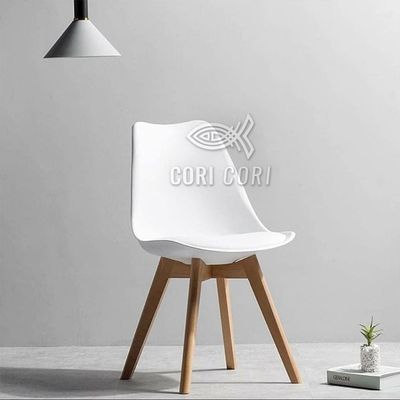 Imagen 2 del producto Comedor Medlock Vidrio 140x90 + 6 Sillas Tulip Blanco