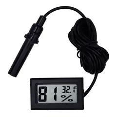 GENERICO - Termómetro Digital Higrómetro Temperatura Humedad Con Sonda