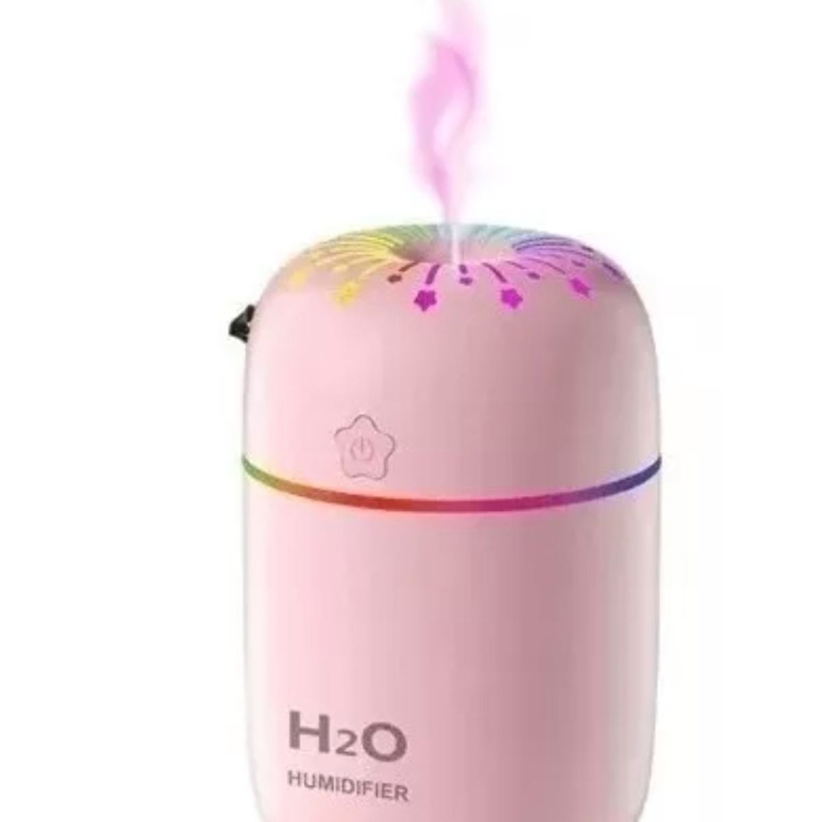 GENERICO - Humificador Difusor De Aire Luz Led Usb 3 en 1 ROSA