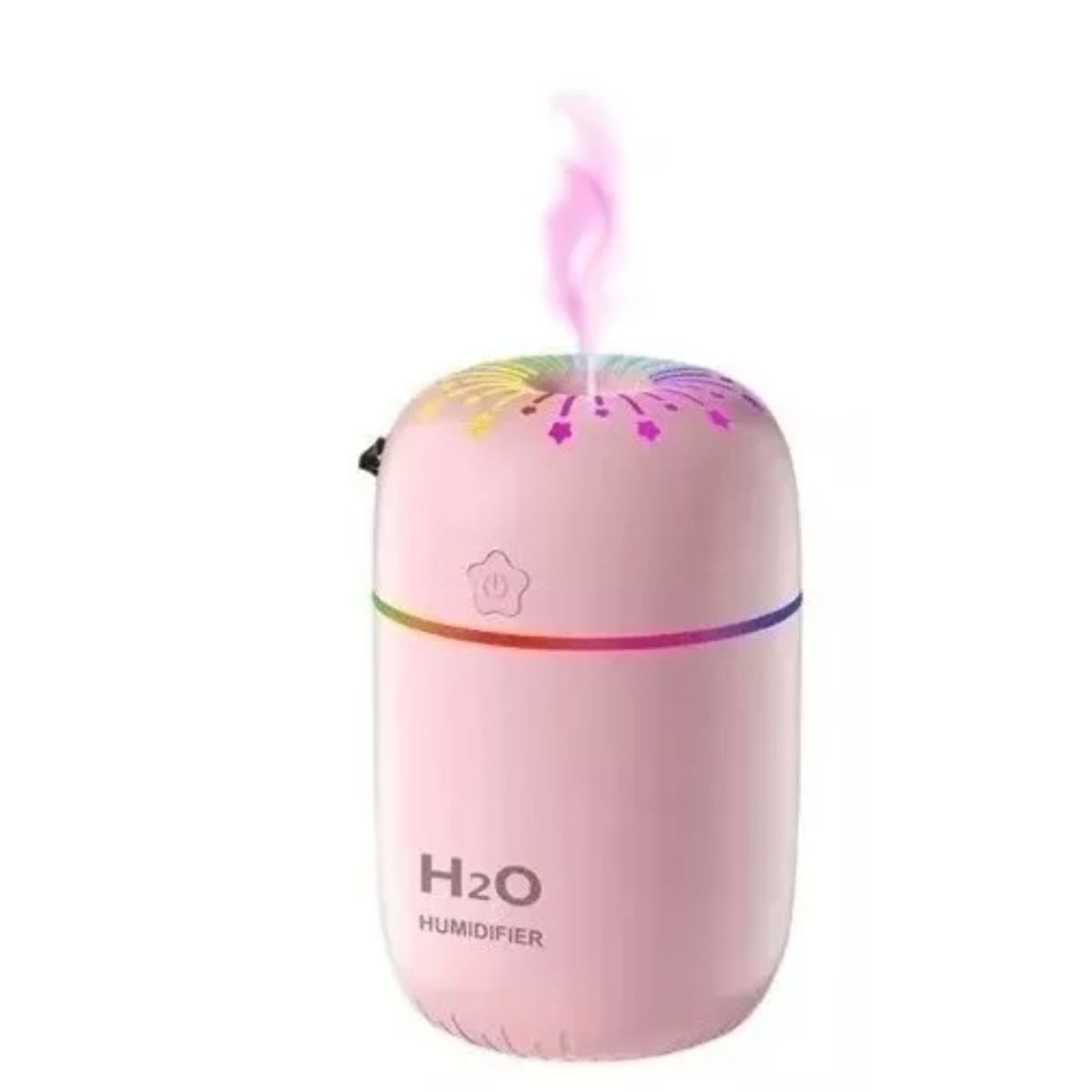 GENERICO - Humificador Difusor De Aire Luz Led Usb 3 en 1 ROSA