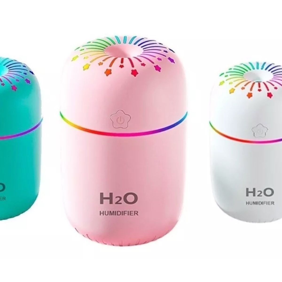 GENERICO - Humificador Difusor De Aire Luz Led Usb 3 en 1 ROSA