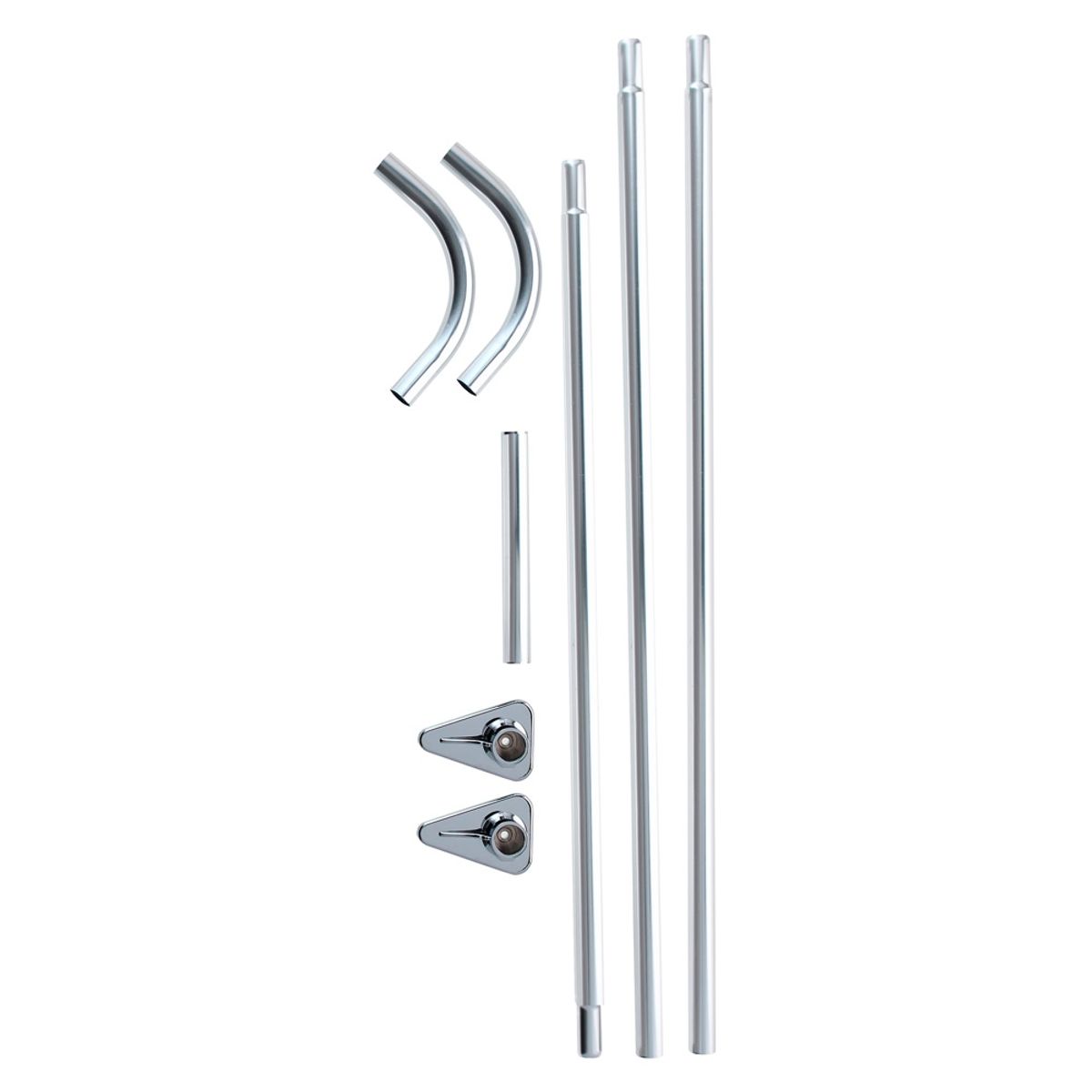 DUSCHY - BARRA CORTINA COMBINABLE 90X90X90 CM CROMADO