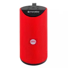 MONSTER - PARLANTE BLUETOOTH/FM/SD/AUX/MIC ROJO