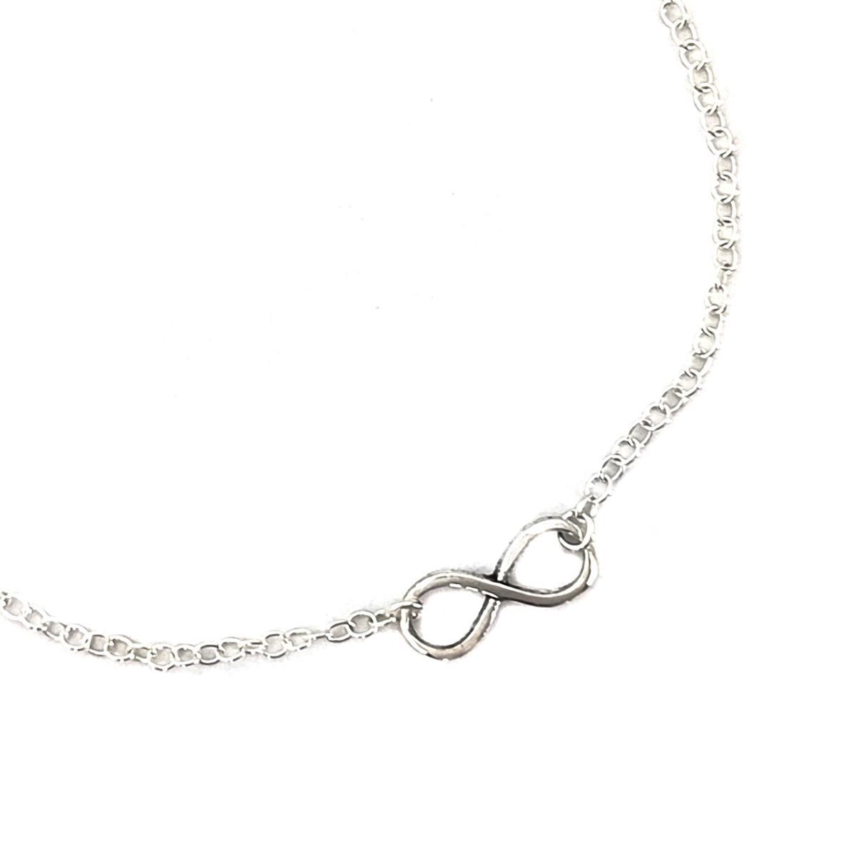 ANDREA COGGIOLA JOYAS - Tobillera Eslabones Infinito Plata Fina 925