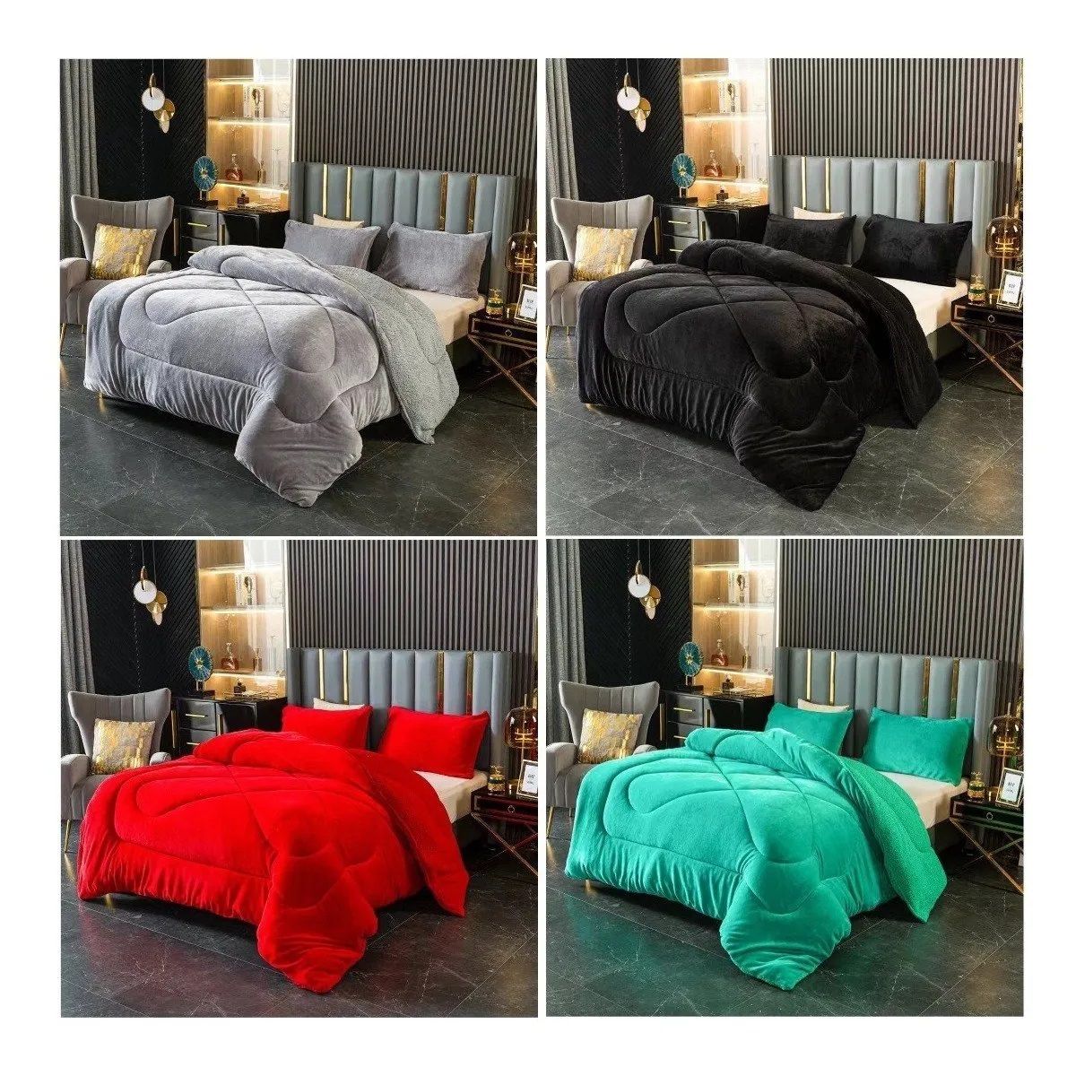 GENERICO - Cobertor con Chiporro Plush 2 Plazas 230x250 cm Burdeo