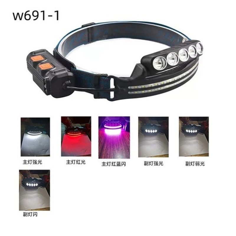 GENERICO - Linterna Cabezal Tipo Cintillo Recargable Led 1 Cob