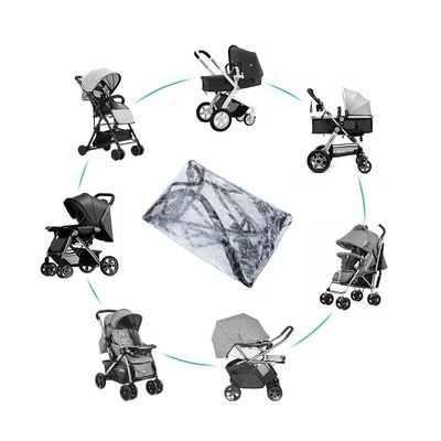 Imagen 2 del producto Cubre Coche de Bebe Impermeable Transparente con cierre