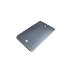 GENERICO - Pack 10 TAPA CIEGA RECTANGULAR ZINCADA