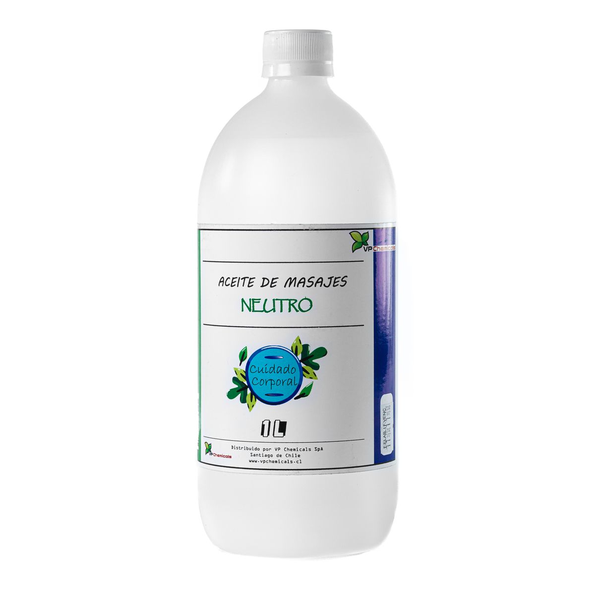 VP CHEMICALS - Aceite De Masajes Neutro - Sin Fragancia - 1 Litro