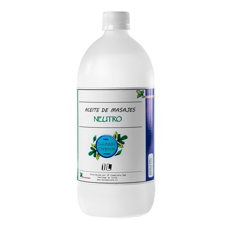 VP CHEMICALS - Aceite De Masajes Neutro - Sin Fragancia - 1 Litro.-
