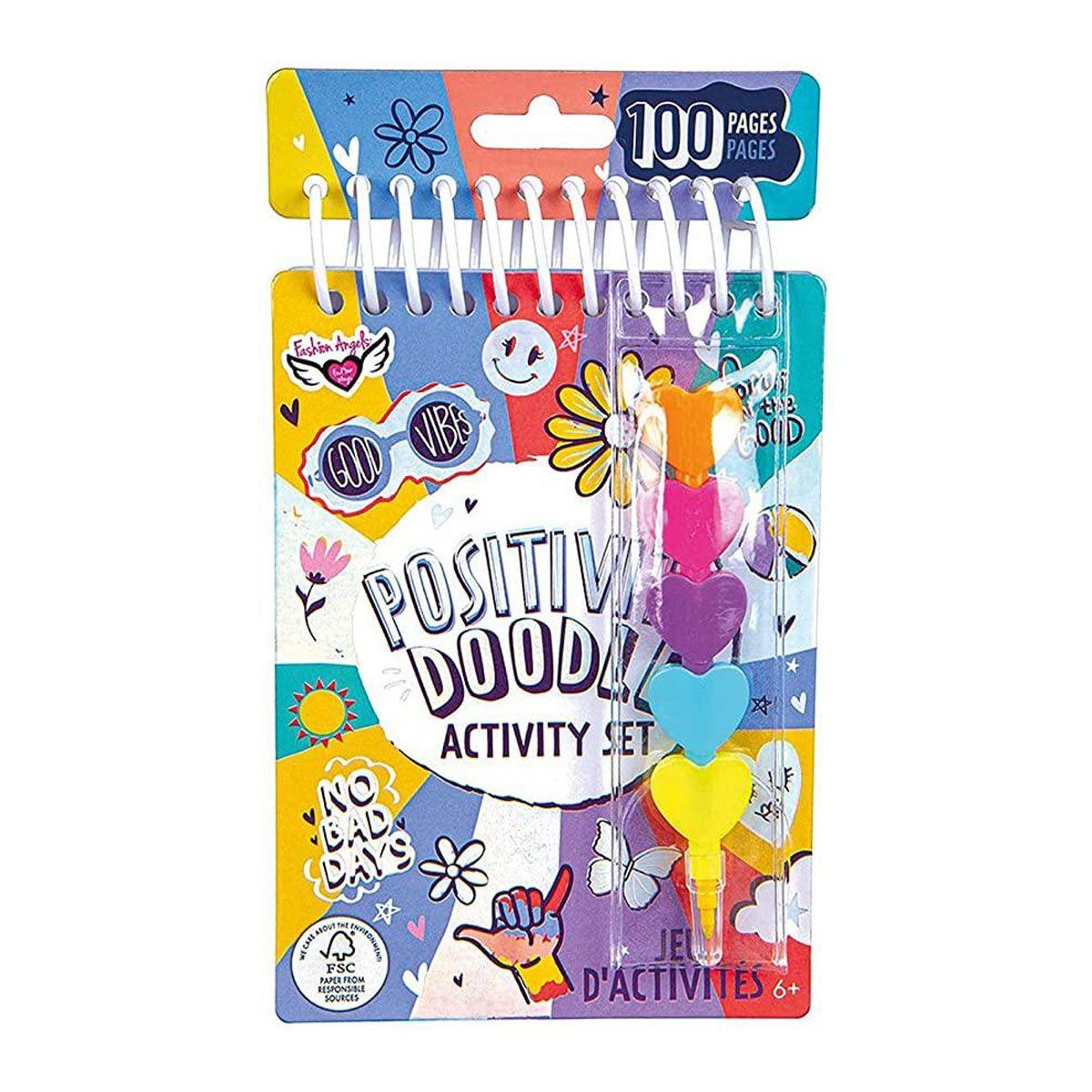 FASHION ANGELS - Cuaderno de Dibujos Positivos con Crayones Fashion Angels