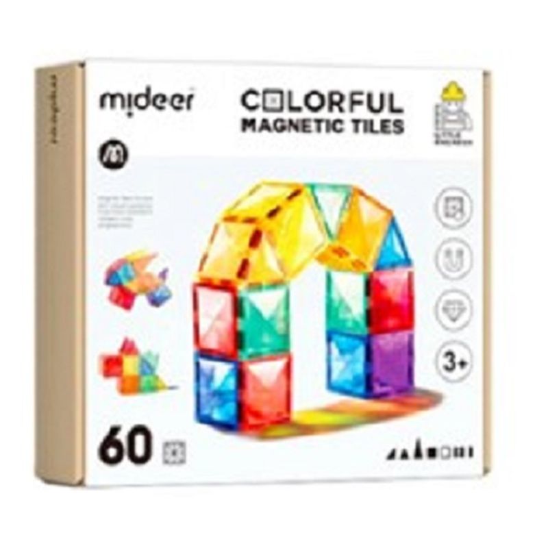 MIDEER - Juego De Construccion Magnetico 60 piezas-