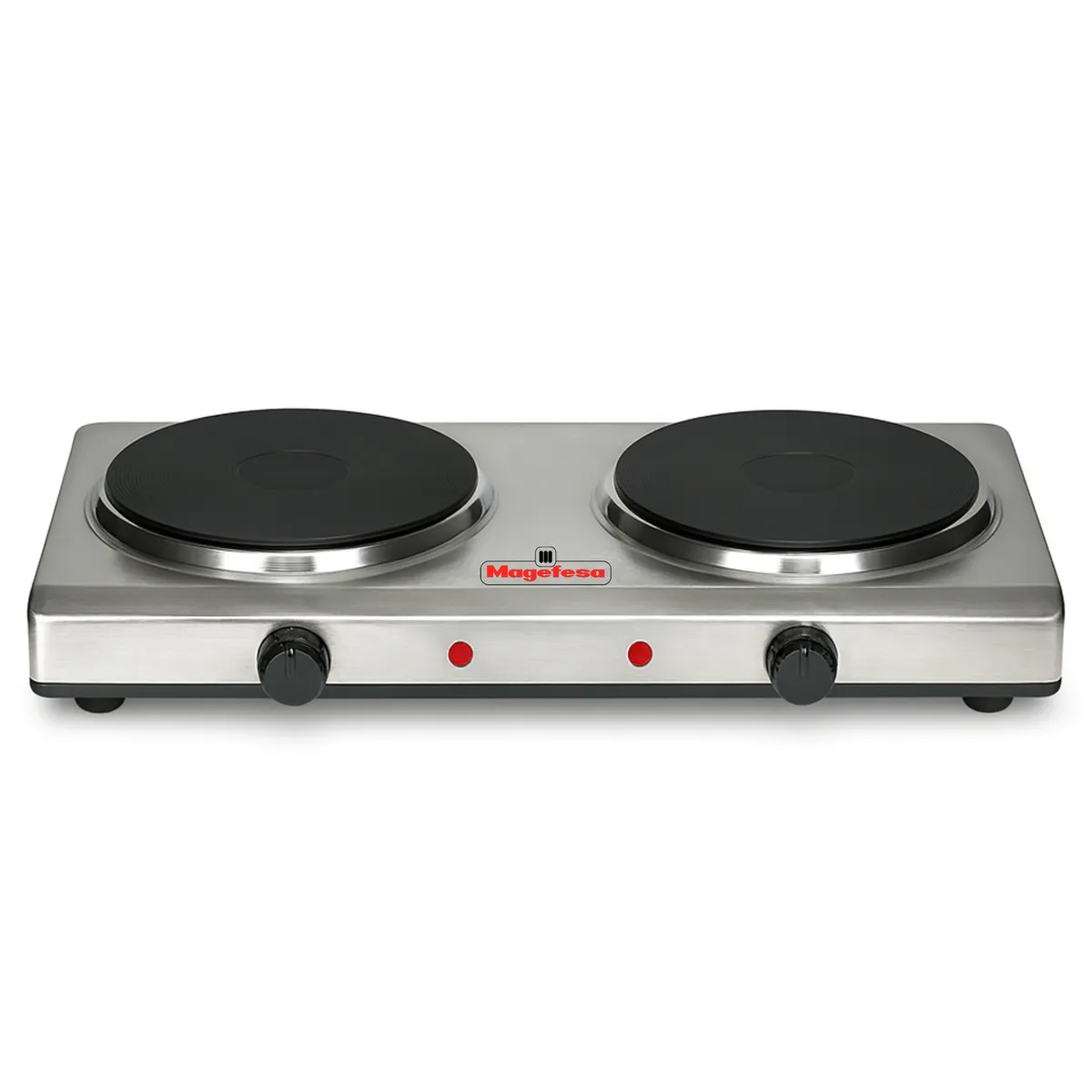 MAGEFESA - Cocina Encimera Eléctrica Magefesa MGF8022 Dinamic Inox Dual