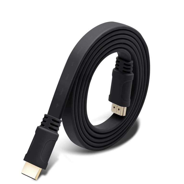 DBLUE Cable HDMI Plano de 3 Metros con Compatibilidad 4K/FHD FT30 - Negro