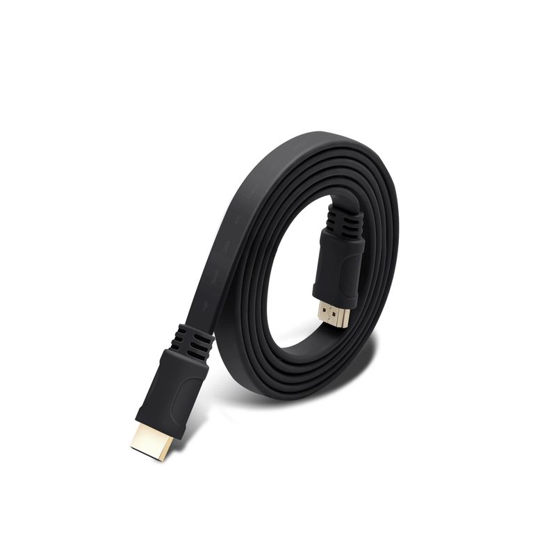DBLUE - Cable HDMI Plano de 3 Metros con Compatibilidad 4K/FHD FT30 - Negro