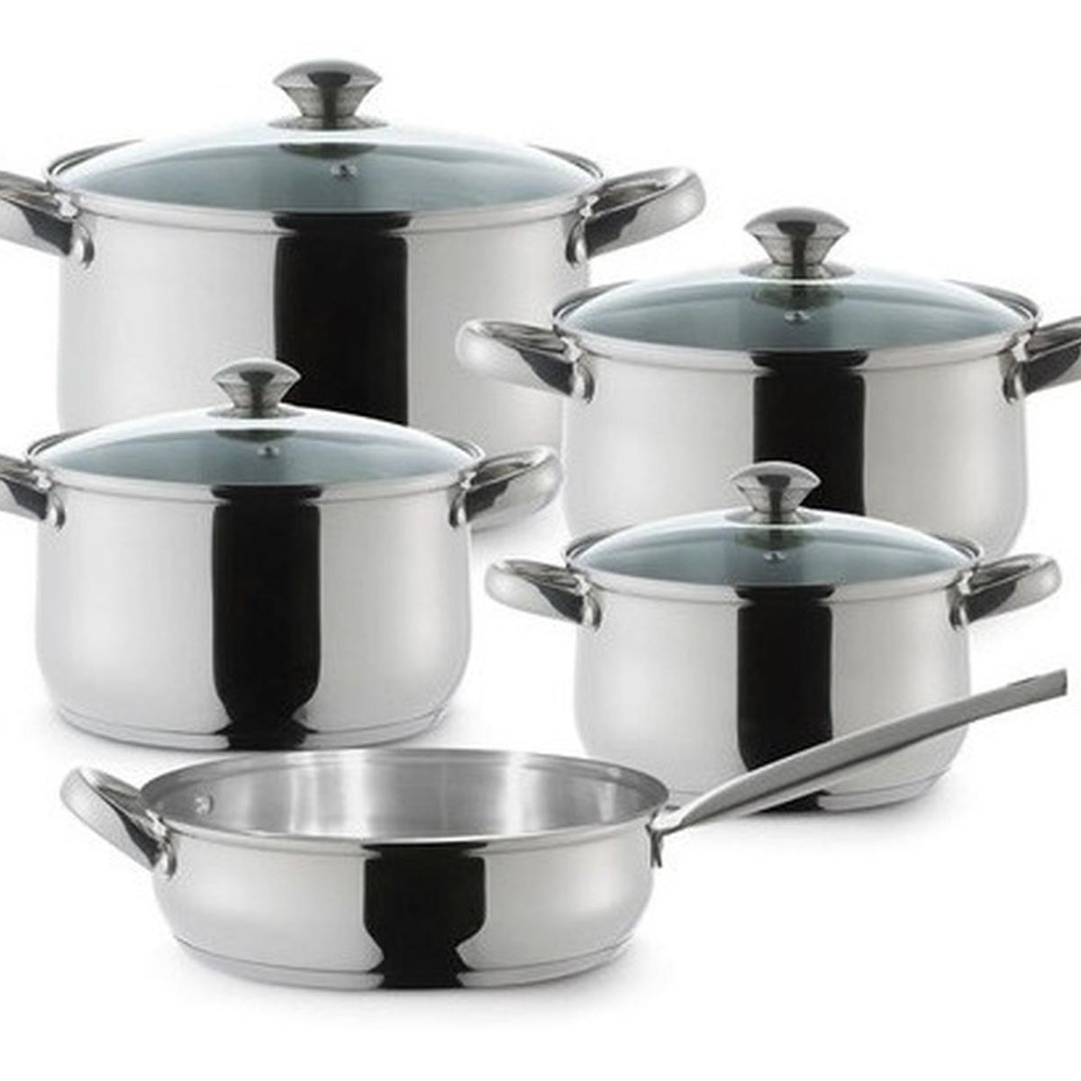 ILKO - Bateria De Cocina 9 Pzs Acero Inoxidable Prime Ilko