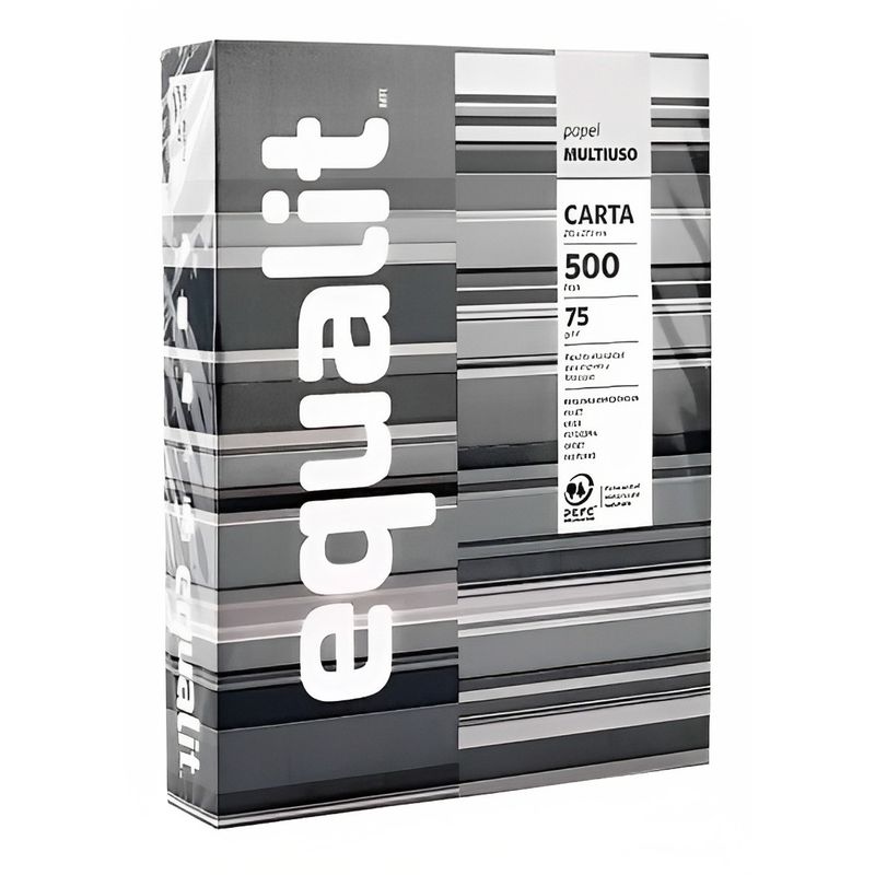 TOP10BOOKS - PAPEL CARTA RESMA - EQUALIT MULTIFUNCION 500 hojas. 75gr